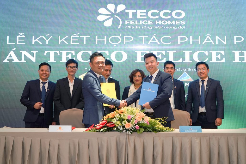 Lễ ký kết hợp tác phân phối dự án Tecco Felice Homes giữa Tecco Group và Đất Xanh Miền Đông