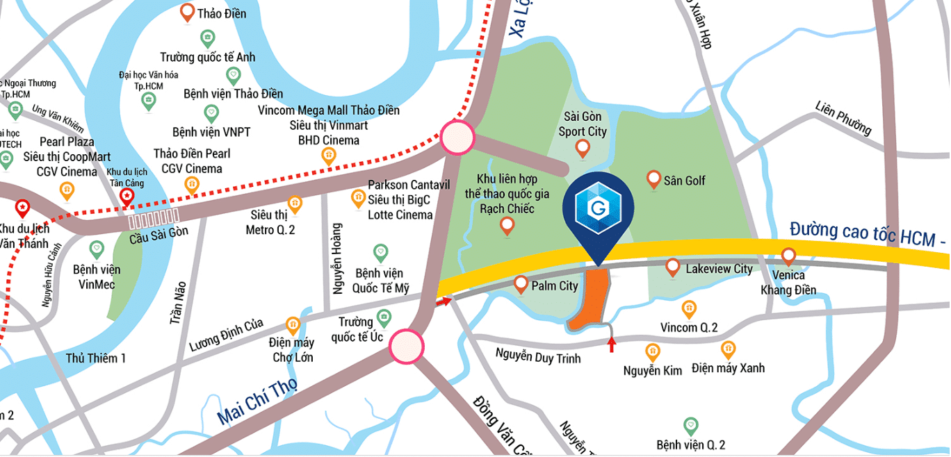 Dự án căn hộ Gem Riverside Đất Xanh, Nam Rạch Chiếc, An Phú, Quận 2